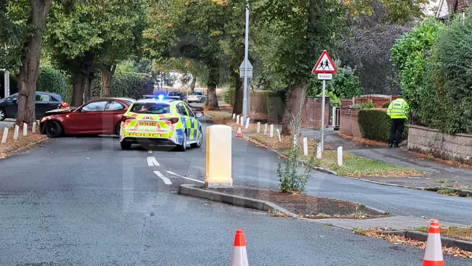 Staffordshire Police Close Road In Newcastle